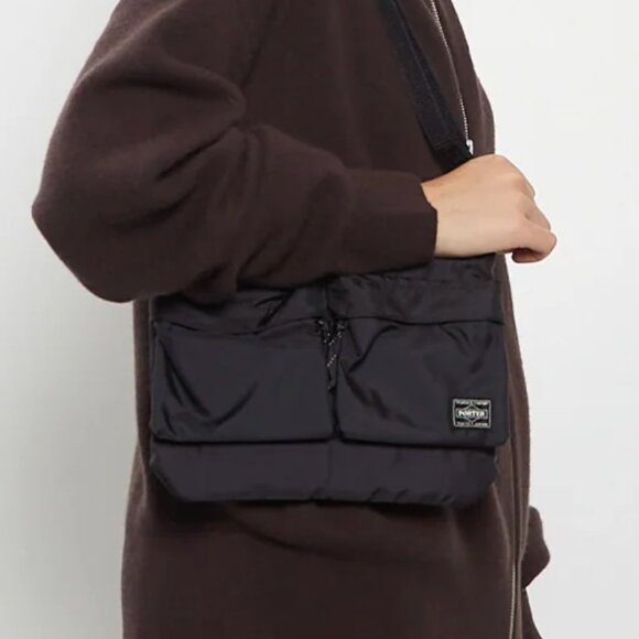 Porter - Yoshida & Co Force Technical Shoulder Bag — Black - Picture 2 of 6